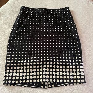 Jcrew polka dot pencil skirt